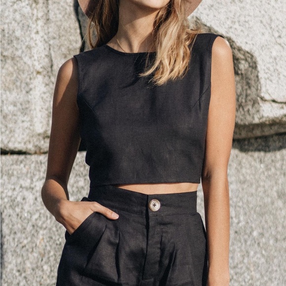 Slate Wearables Avalon tie up top - Picture 1 of 7